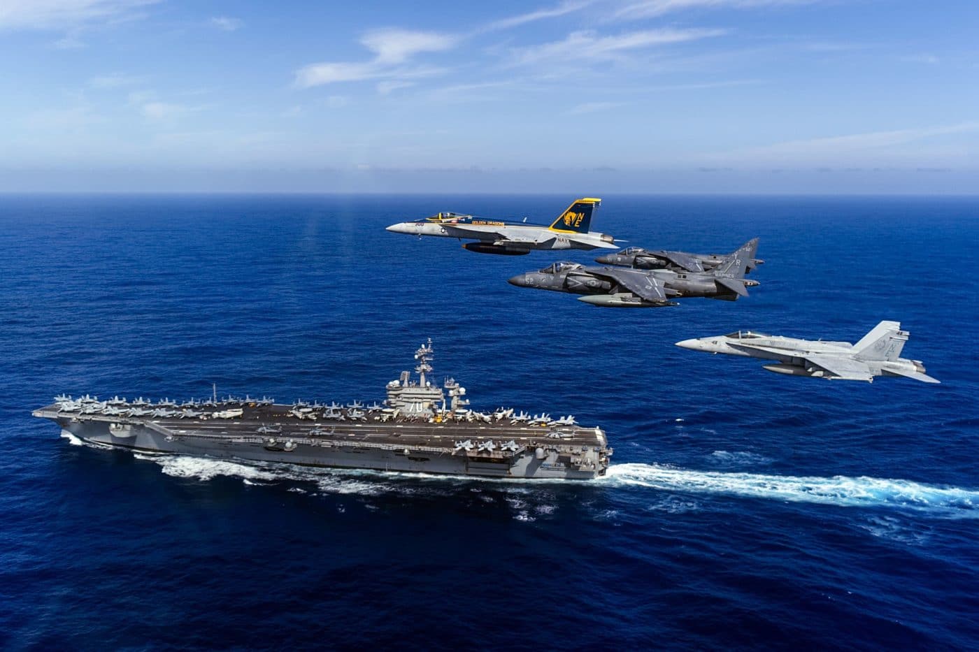 Jets And Aircraft Carrier