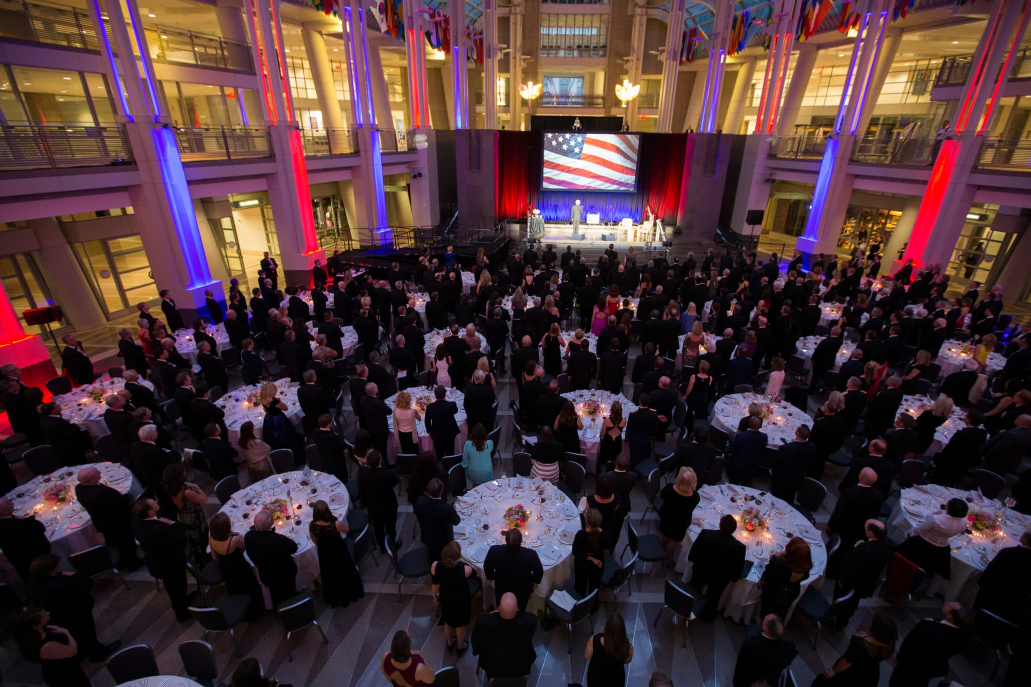 a view of the venue for the Eisenhower Awards Gala