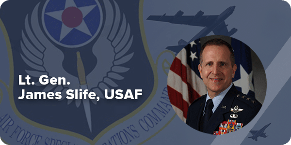 event invitation: Lt. Gen. James Slife, US Air Force