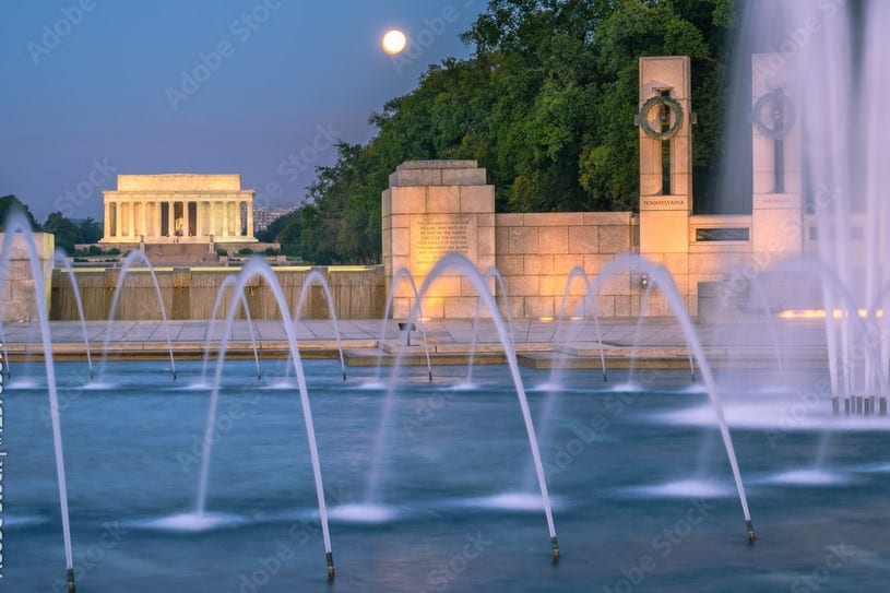 Fountains on the National Mall, U.S. World War II Memorial