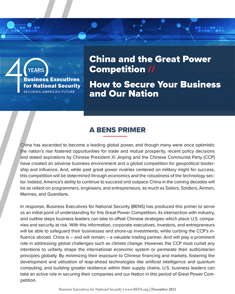 China And Great Power Competition Primer Cover 800w