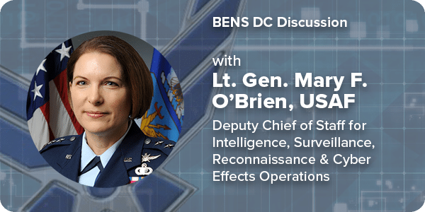 event invitation: Lt. Gen. Mary O'Brien, USAF