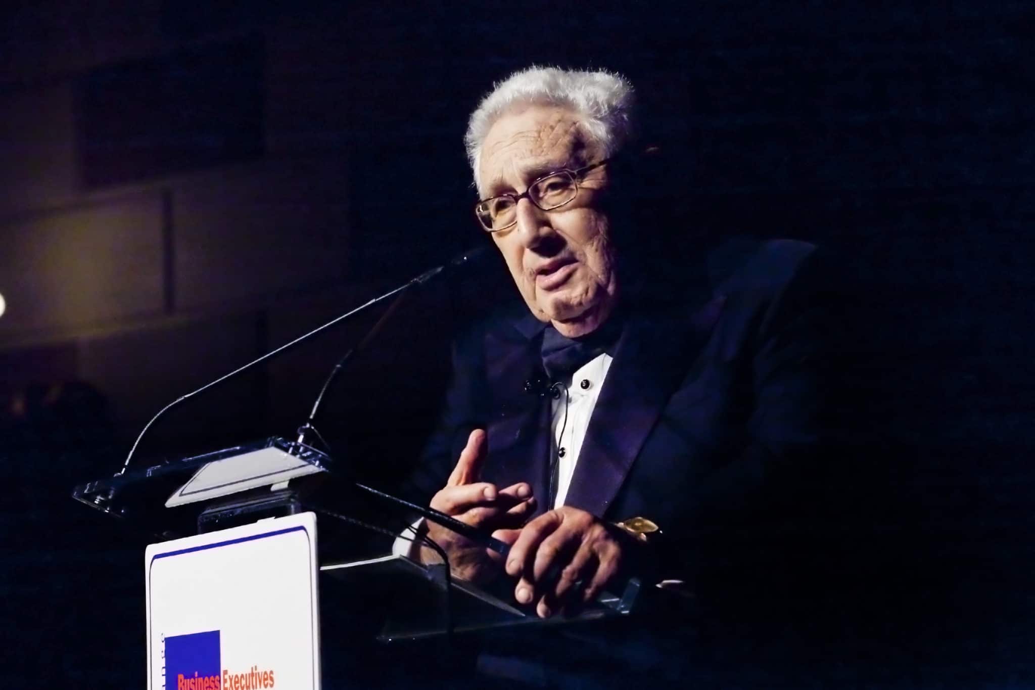 Henry Kissinger speaks at the Eisenhower Awards gala