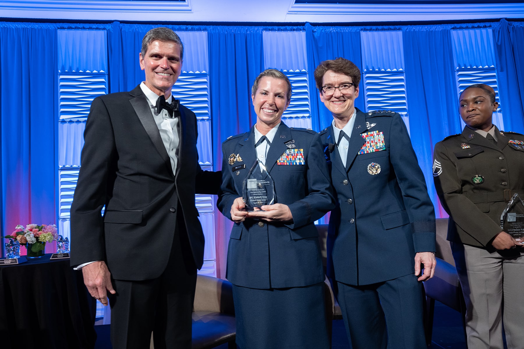 Special guest Lt. Col. Shannon Walker, USAF, honored for her dedication to the mission of USTRANSCOM.