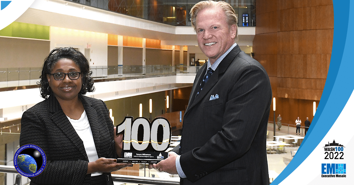 GovConWire NGA DepDir Tonya Wilkerson Receives Wash100 Award