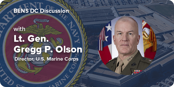 event invitation: Lt. Gen. Gregg Olson, US Marine Corps