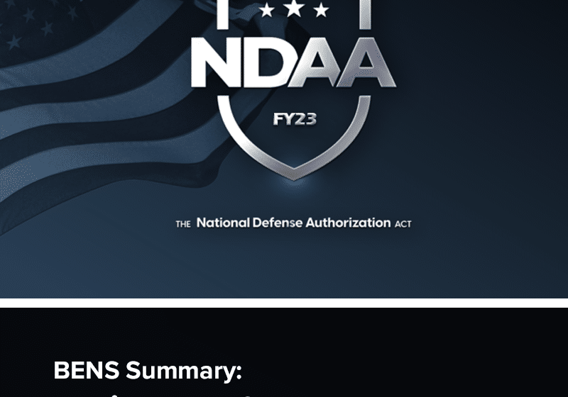 BENS NDAA Report 2022 Cover