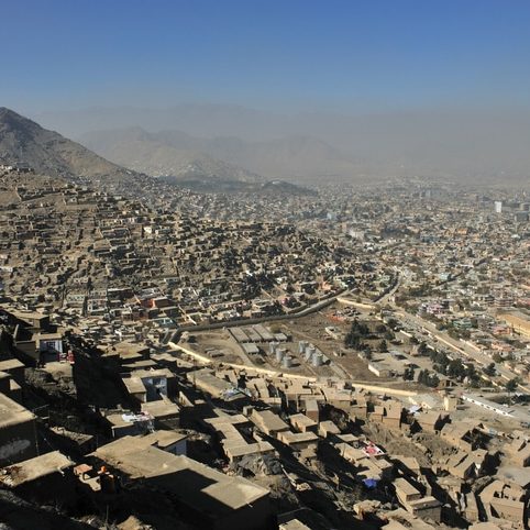 View of an urban section of a city in Afghanistan