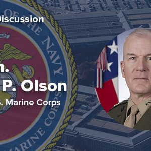 event invitation: Lt. Gen. Gregg Olson, US Marine Corps