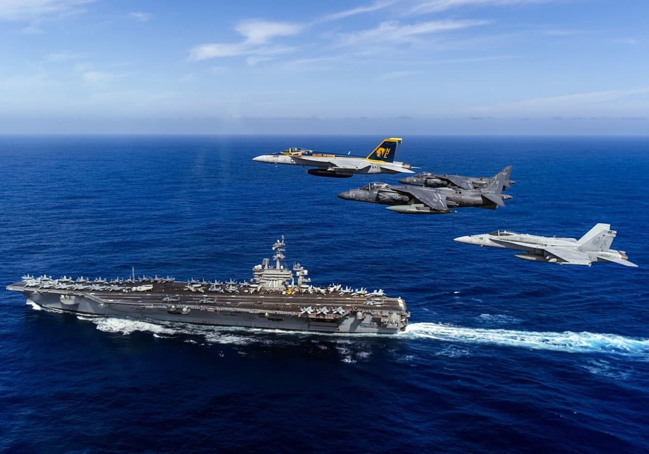 Jets And Aircraft Carrier