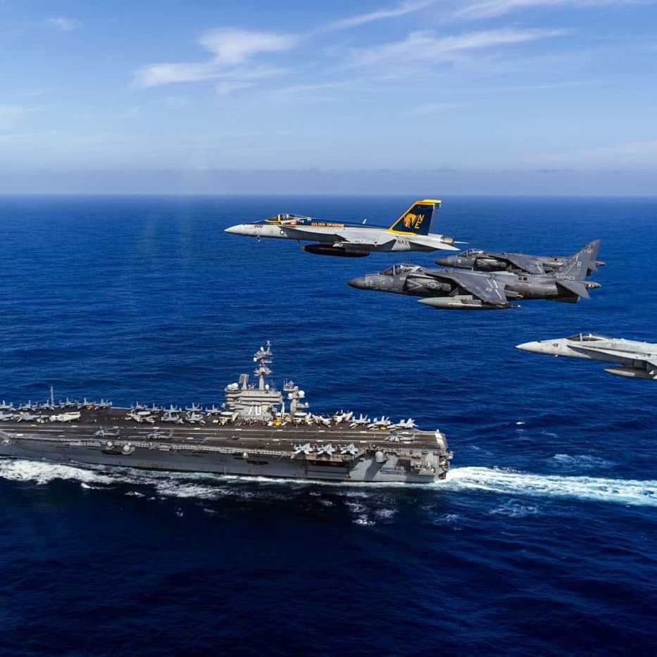 Jets And Aircraft Carrier