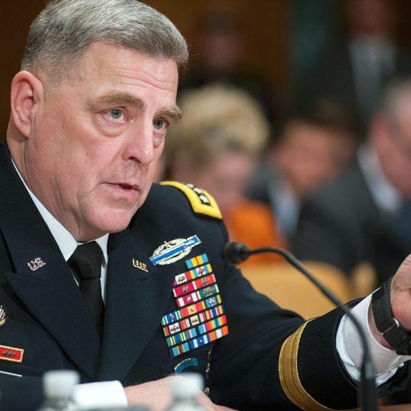 General Mark Milley, Chairman of the Joint Chiefs of Staff speaks at a hearing